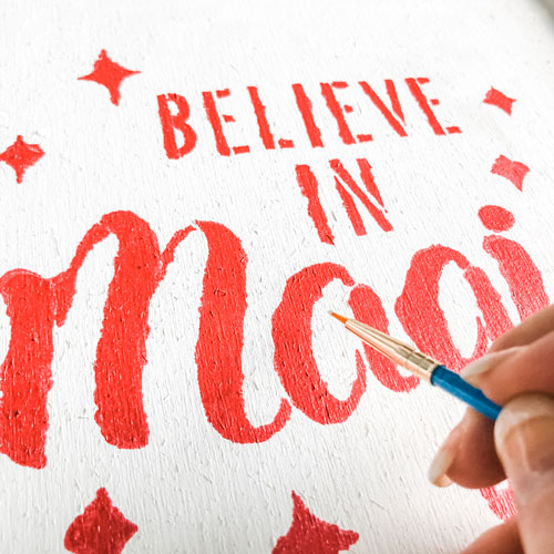 double sided craft room sign | before a